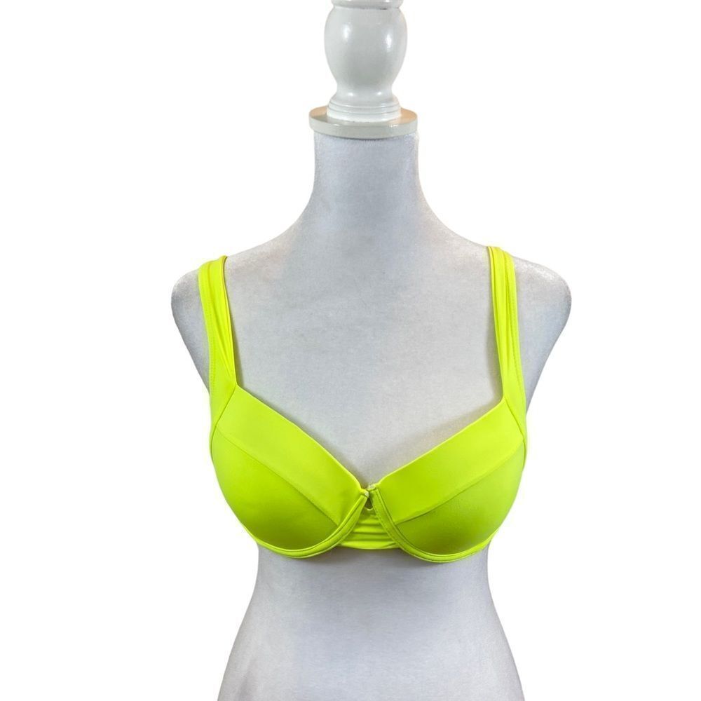 TiniBikini Brand Neon Green Padded‎ Bikini Top Size Small